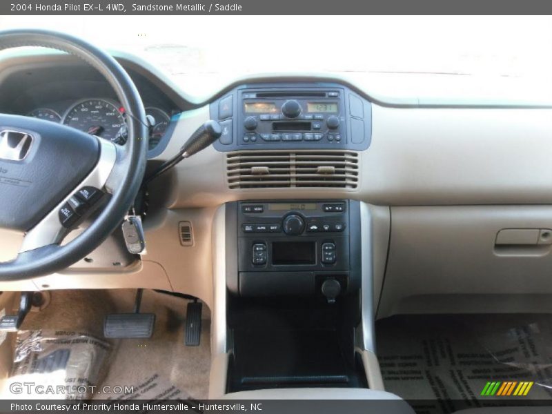 Sandstone Metallic / Saddle 2004 Honda Pilot EX-L 4WD