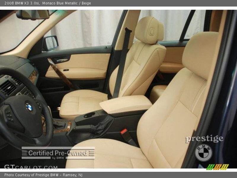 Monaco Blue Metallic / Beige 2008 BMW X3 3.0si