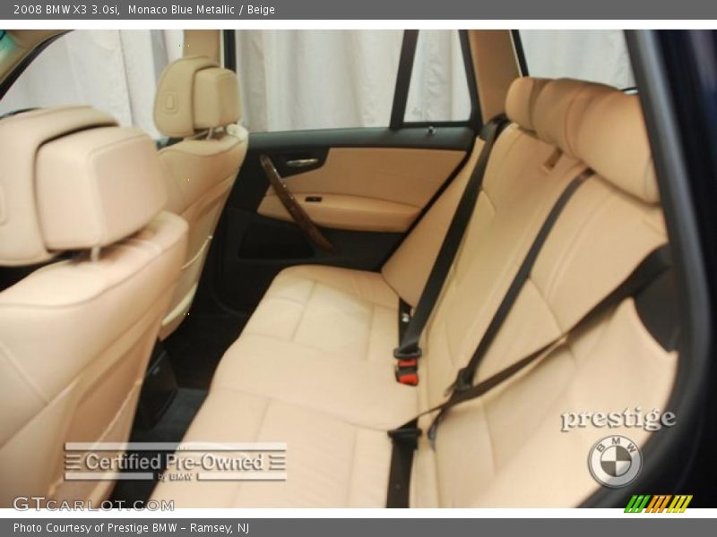 Monaco Blue Metallic / Beige 2008 BMW X3 3.0si