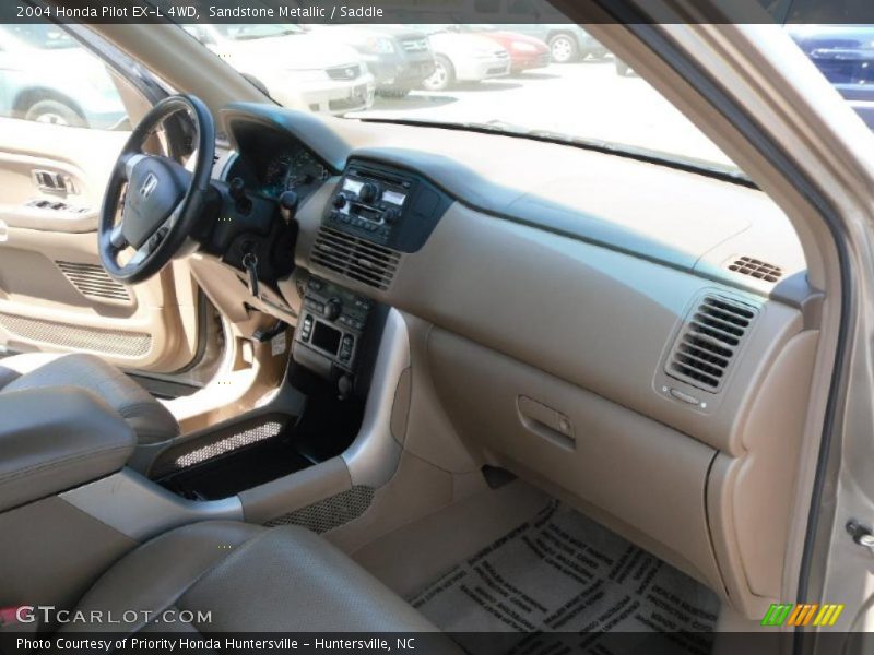 Sandstone Metallic / Saddle 2004 Honda Pilot EX-L 4WD