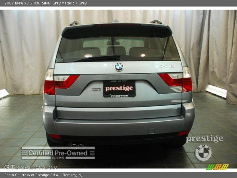 Silver Grey Metallic / Grey 2007 BMW X3 3.0si