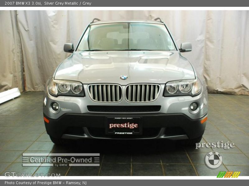Silver Grey Metallic / Grey 2007 BMW X3 3.0si