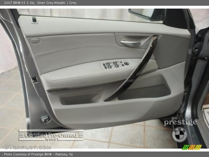 Silver Grey Metallic / Grey 2007 BMW X3 3.0si
