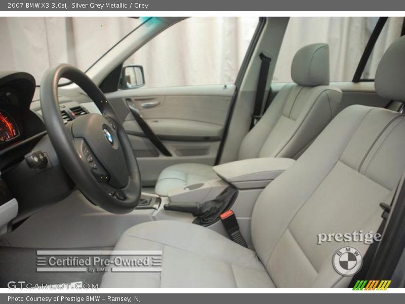 Silver Grey Metallic / Grey 2007 BMW X3 3.0si