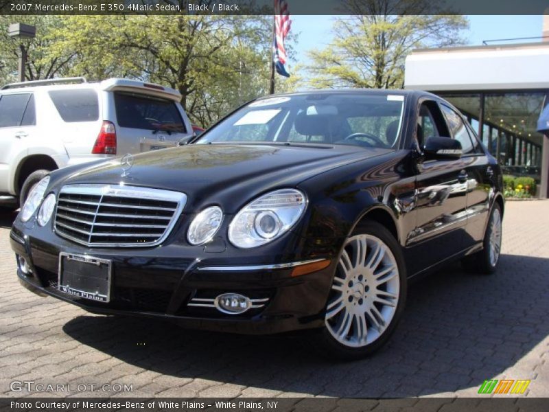 Black / Black 2007 Mercedes-Benz E 350 4Matic Sedan