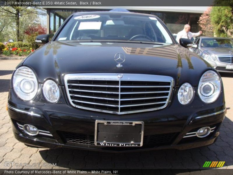 Black / Black 2007 Mercedes-Benz E 350 4Matic Sedan
