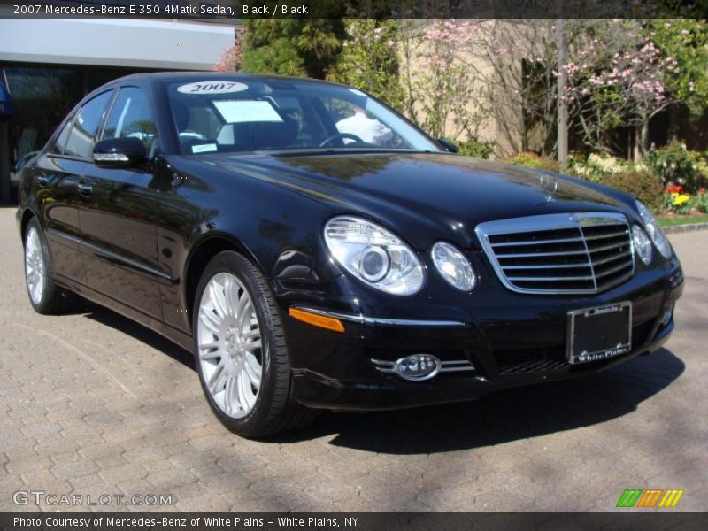 Black / Black 2007 Mercedes-Benz E 350 4Matic Sedan