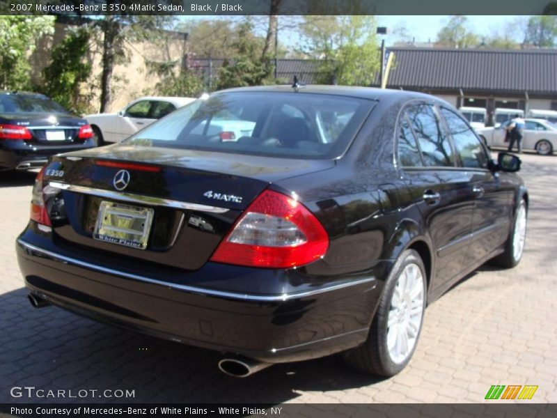 Black / Black 2007 Mercedes-Benz E 350 4Matic Sedan