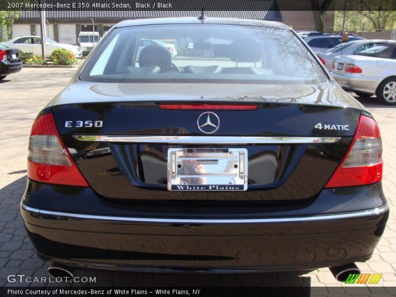 Black / Black 2007 Mercedes-Benz E 350 4Matic Sedan