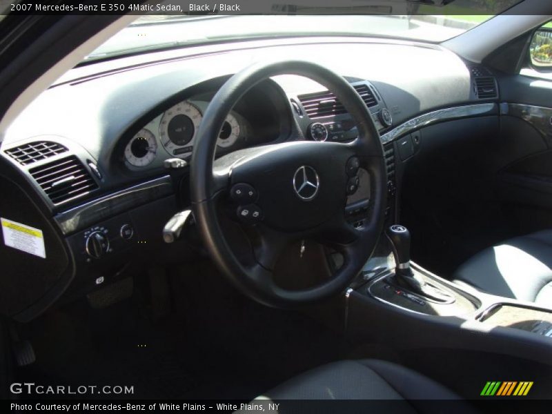 Black / Black 2007 Mercedes-Benz E 350 4Matic Sedan
