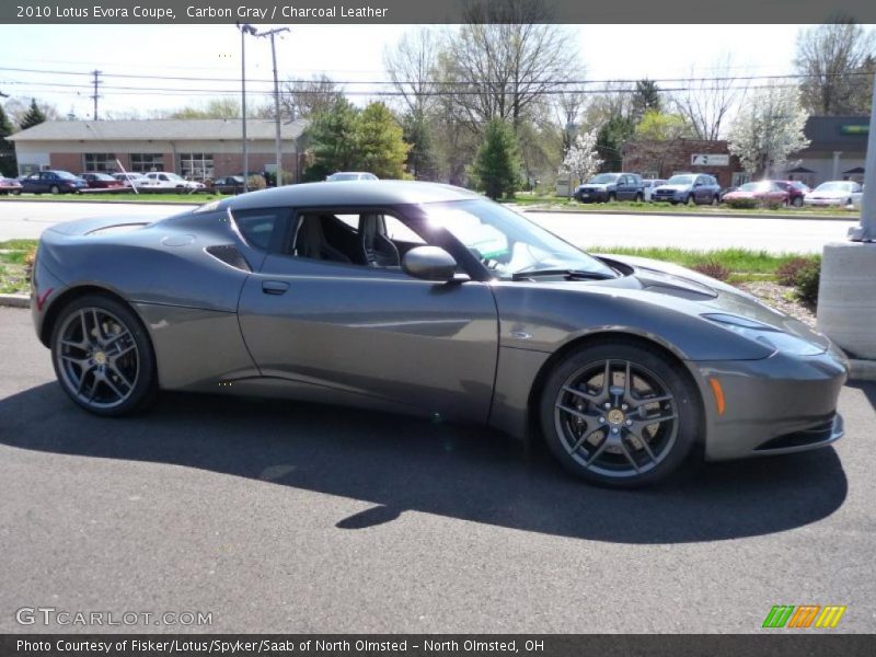 Carbon Gray / Charcoal Leather 2010 Lotus Evora Coupe