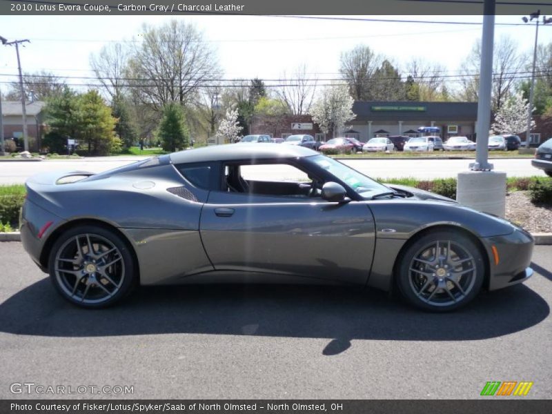 Carbon Gray / Charcoal Leather 2010 Lotus Evora Coupe