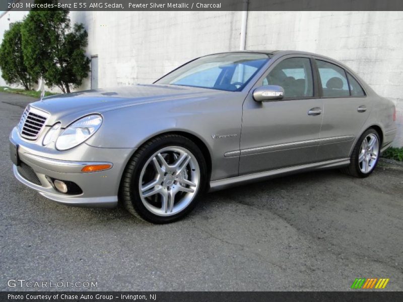 Pewter Silver Metallic / Charcoal 2003 Mercedes-Benz E 55 AMG Sedan