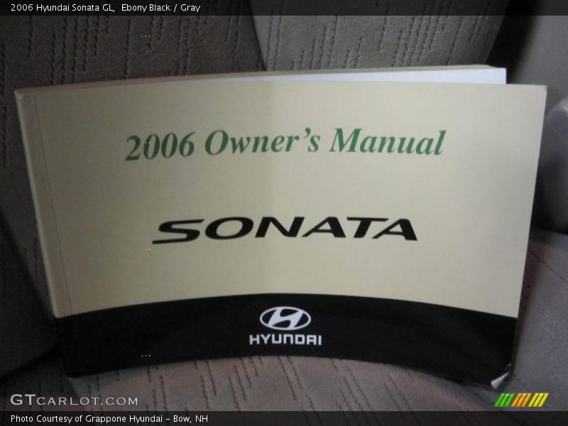 Ebony Black / Gray 2006 Hyundai Sonata GL