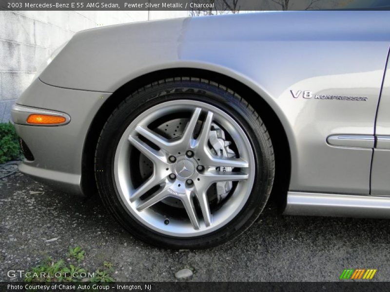 Pewter Silver Metallic / Charcoal 2003 Mercedes-Benz E 55 AMG Sedan