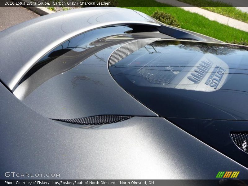 Carbon Gray / Charcoal Leather 2010 Lotus Evora Coupe