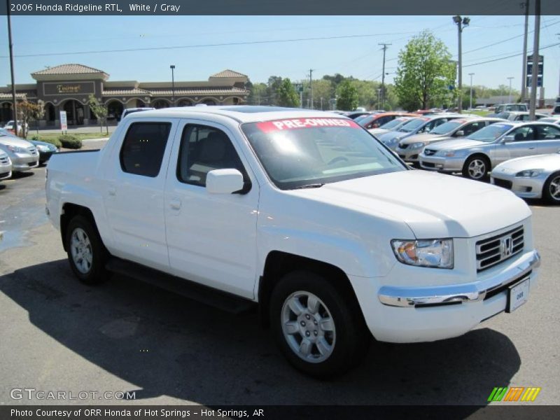 White / Gray 2006 Honda Ridgeline RTL