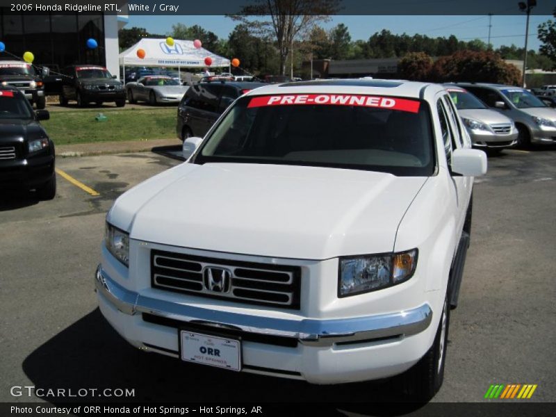 White / Gray 2006 Honda Ridgeline RTL