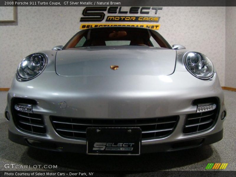 GT Silver Metallic / Natural Brown 2008 Porsche 911 Turbo Coupe