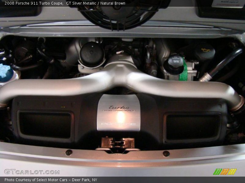 GT Silver Metallic / Natural Brown 2008 Porsche 911 Turbo Coupe