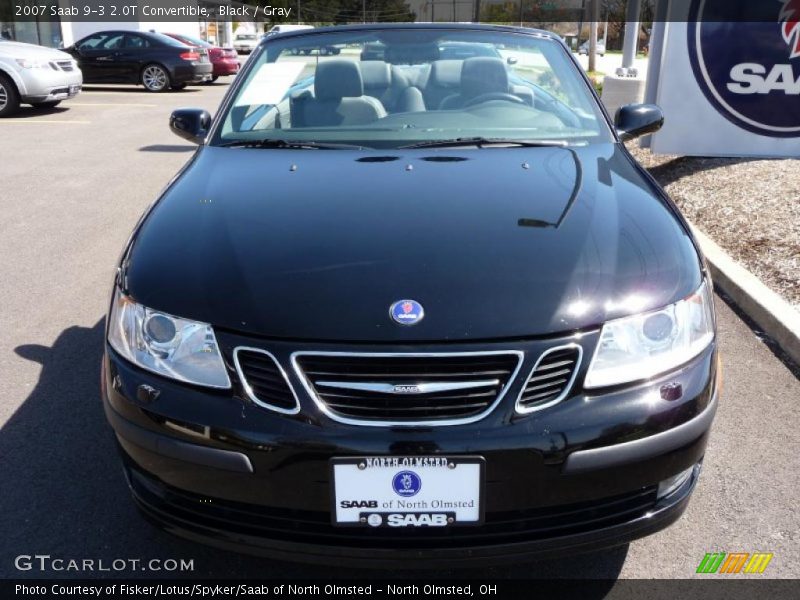 Black / Gray 2007 Saab 9-3 2.0T Convertible