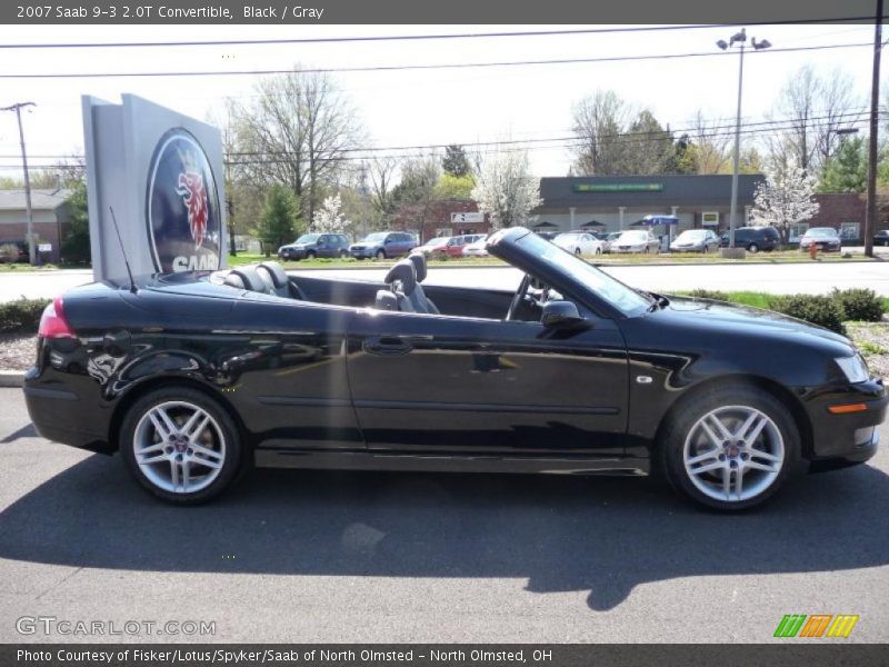 Black / Gray 2007 Saab 9-3 2.0T Convertible