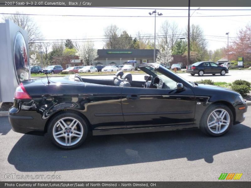 Black / Gray 2007 Saab 9-3 2.0T Convertible