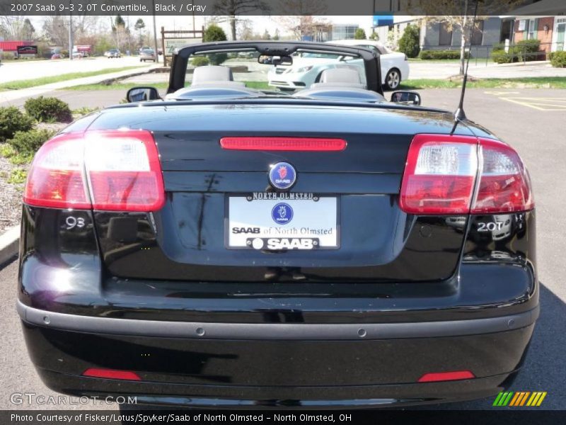 Black / Gray 2007 Saab 9-3 2.0T Convertible