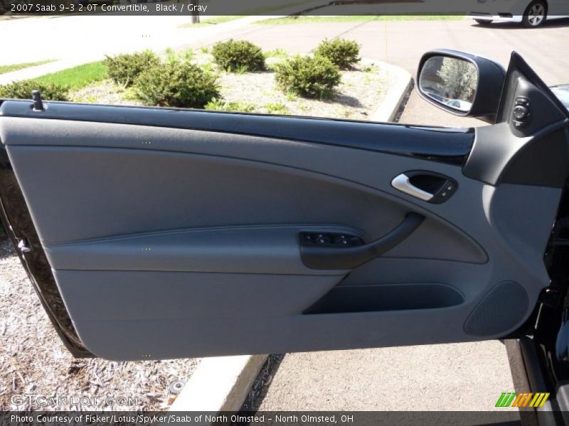 Black / Gray 2007 Saab 9-3 2.0T Convertible