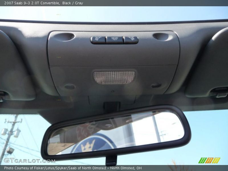 Black / Gray 2007 Saab 9-3 2.0T Convertible