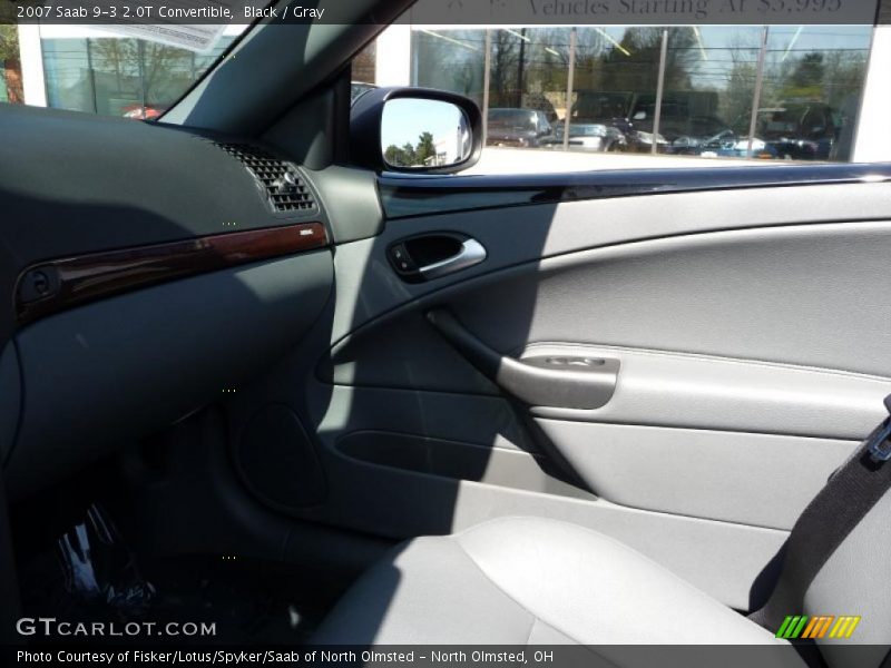 Black / Gray 2007 Saab 9-3 2.0T Convertible