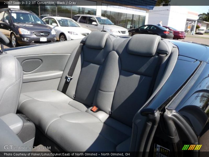 Black / Gray 2007 Saab 9-3 2.0T Convertible