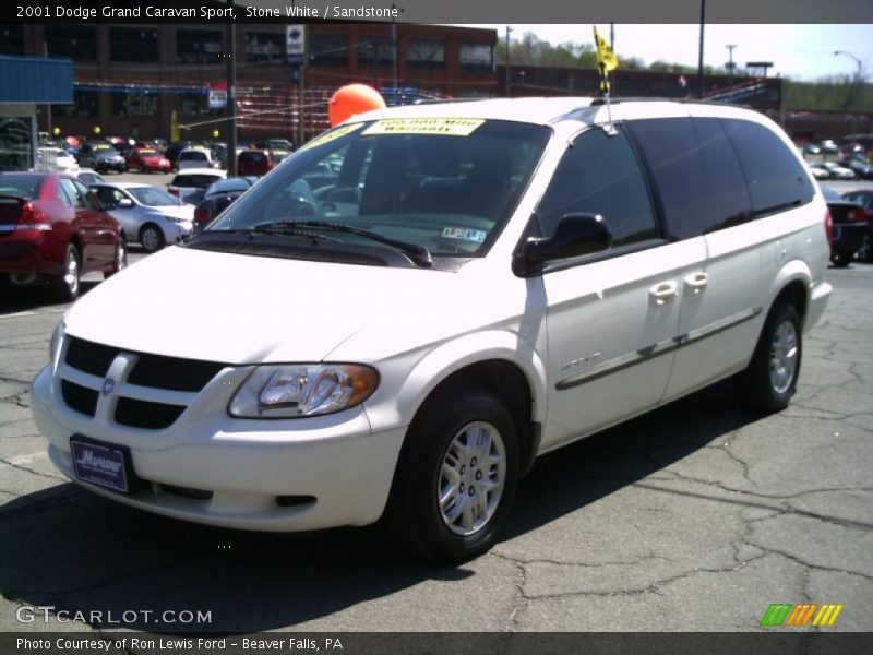 Stone White / Sandstone 2001 Dodge Grand Caravan Sport