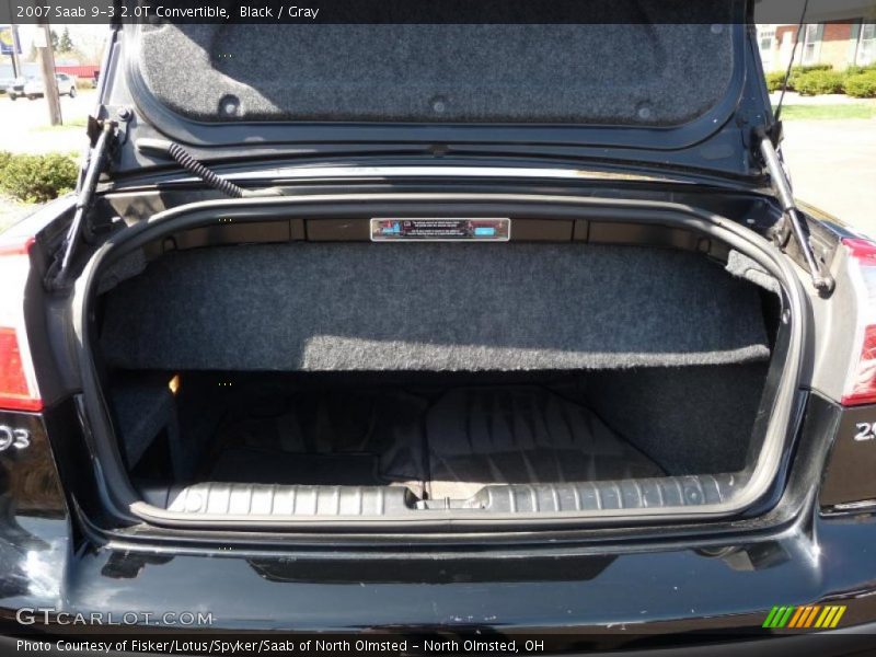 Black / Gray 2007 Saab 9-3 2.0T Convertible