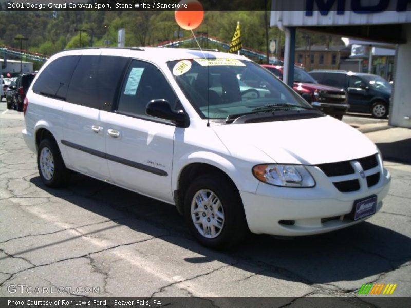 Stone White / Sandstone 2001 Dodge Grand Caravan Sport