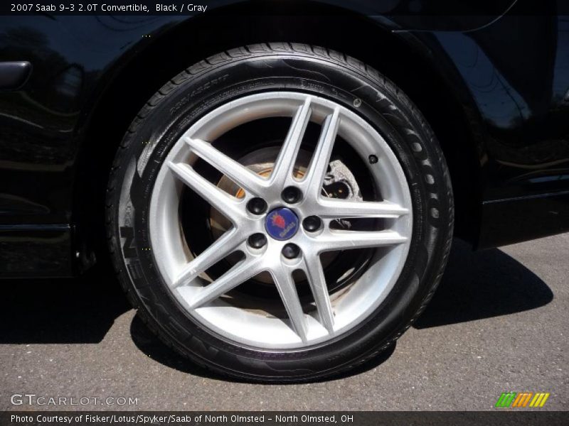 Black / Gray 2007 Saab 9-3 2.0T Convertible