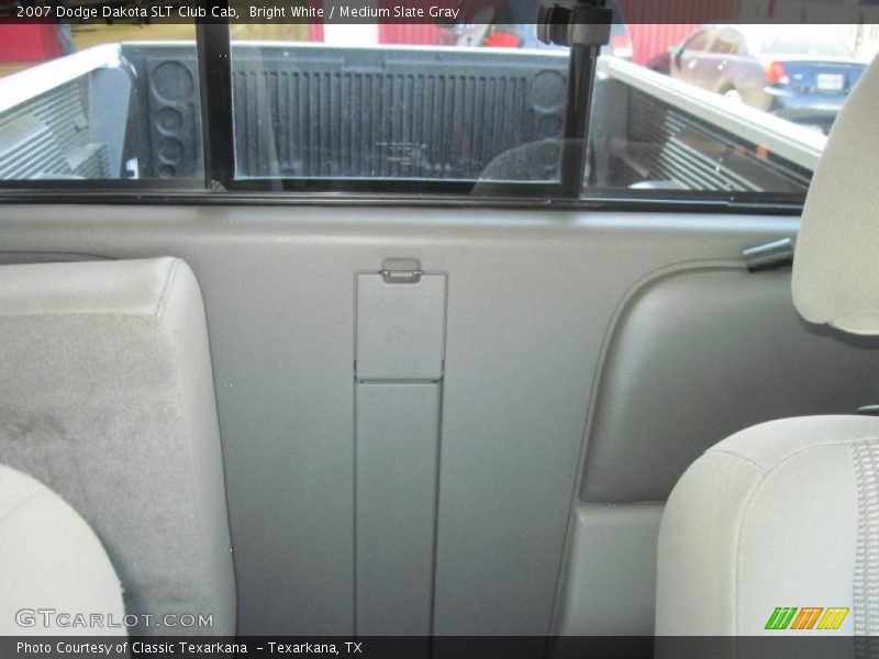 Bright White / Medium Slate Gray 2007 Dodge Dakota SLT Club Cab