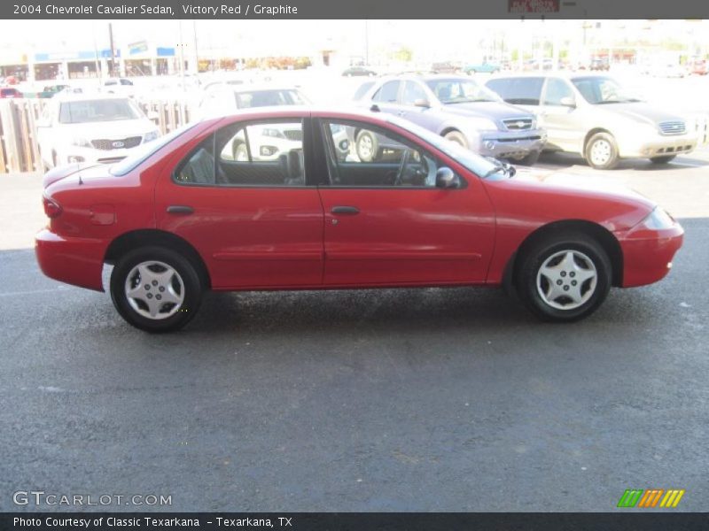 Victory Red / Graphite 2004 Chevrolet Cavalier Sedan