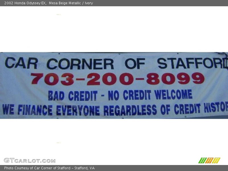 Mesa Beige Metallic / Ivory 2002 Honda Odyssey EX