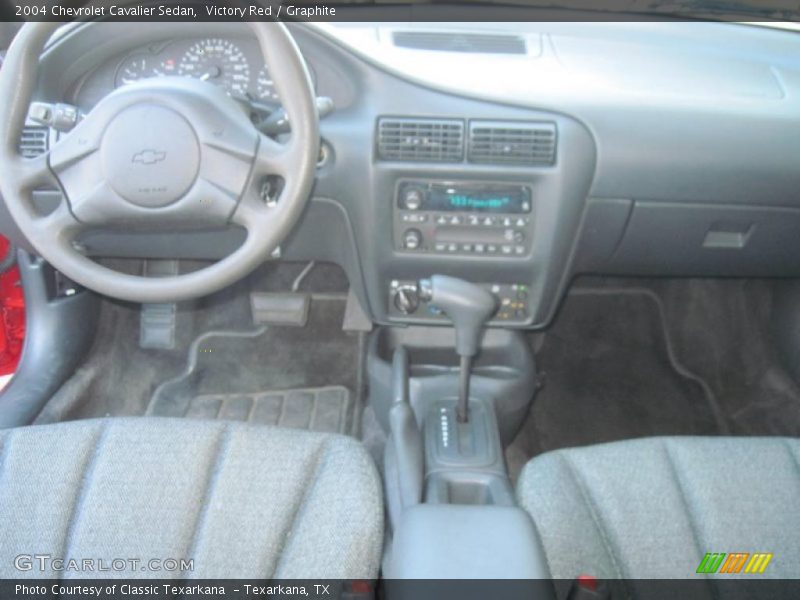 Victory Red / Graphite 2004 Chevrolet Cavalier Sedan