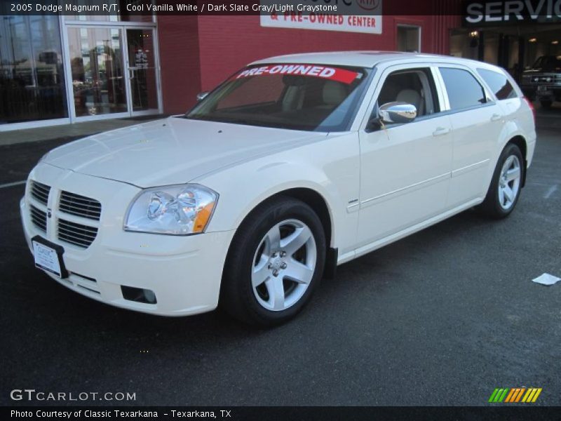 Cool Vanilla White / Dark Slate Gray/Light Graystone 2005 Dodge Magnum R/T
