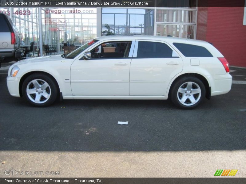 Cool Vanilla White / Dark Slate Gray/Light Graystone 2005 Dodge Magnum R/T