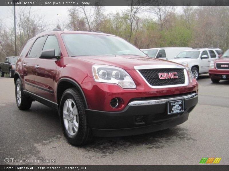 Red Jewel Tintcoat / Ebony 2010 GMC Acadia SLT