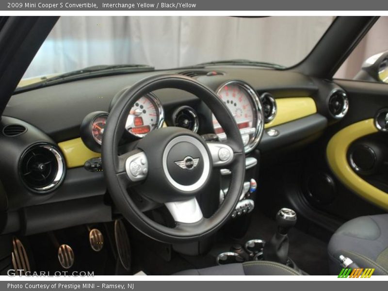 Interchange Yellow / Black/Yellow 2009 Mini Cooper S Convertible