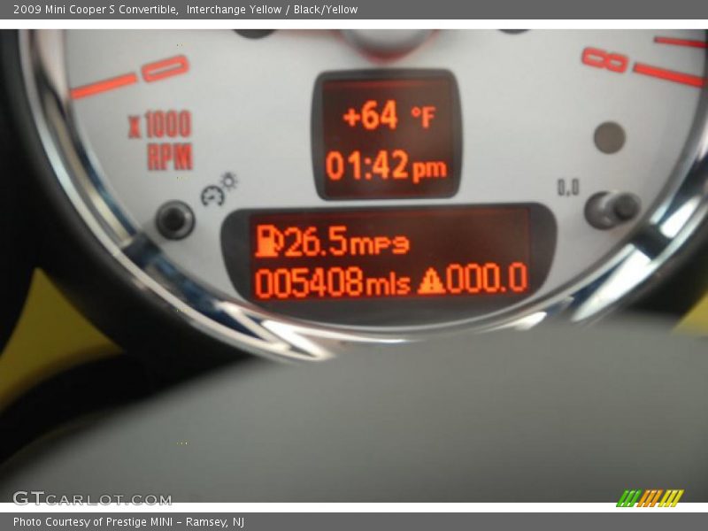 Interchange Yellow / Black/Yellow 2009 Mini Cooper S Convertible