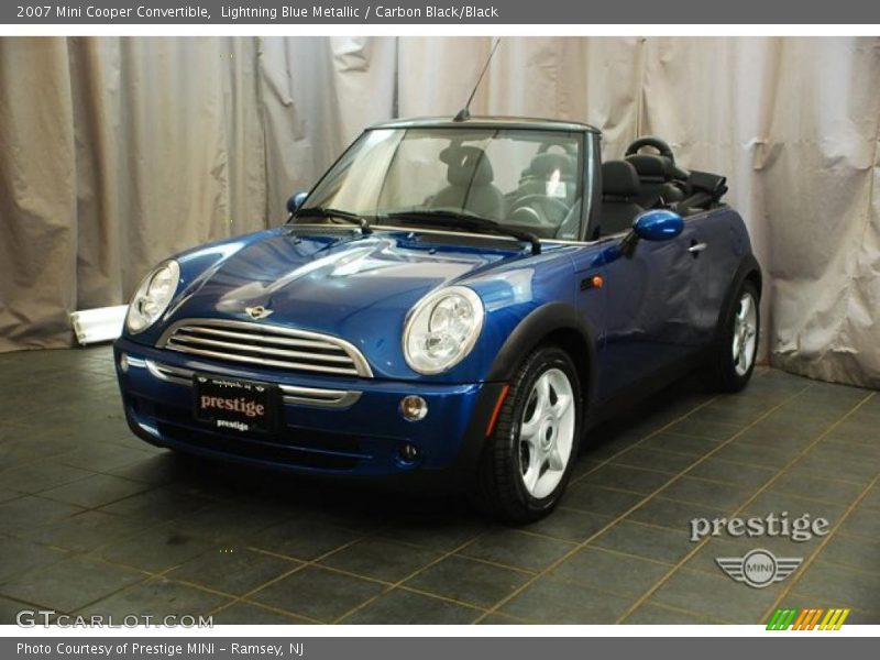 Lightning Blue Metallic / Carbon Black/Black 2007 Mini Cooper Convertible