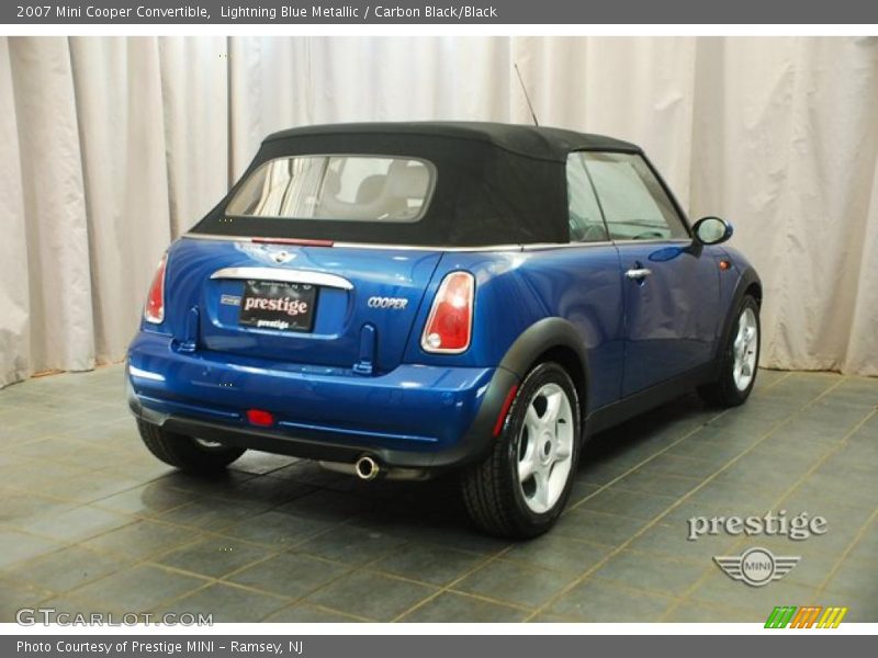 Lightning Blue Metallic / Carbon Black/Black 2007 Mini Cooper Convertible