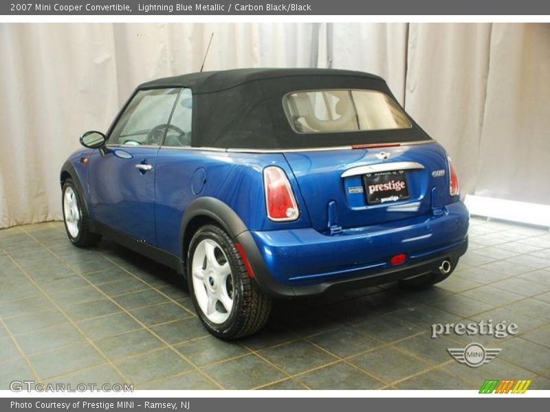 Lightning Blue Metallic / Carbon Black/Black 2007 Mini Cooper Convertible