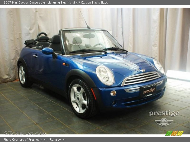 Lightning Blue Metallic / Carbon Black/Black 2007 Mini Cooper Convertible