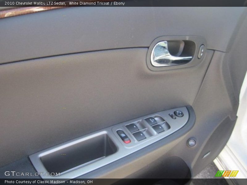 White Diamond Tricoat / Ebony 2010 Chevrolet Malibu LTZ Sedan